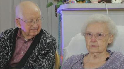 All sunshine for Harvey and Irma, married 75 years