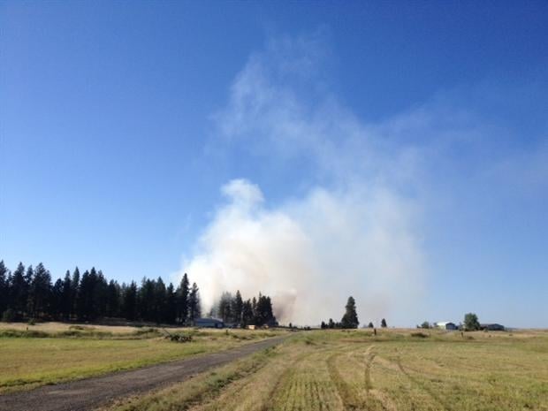 FIRST ON KHQ: Brush Fire Near Airway Heights - Spokane, North Idaho ...