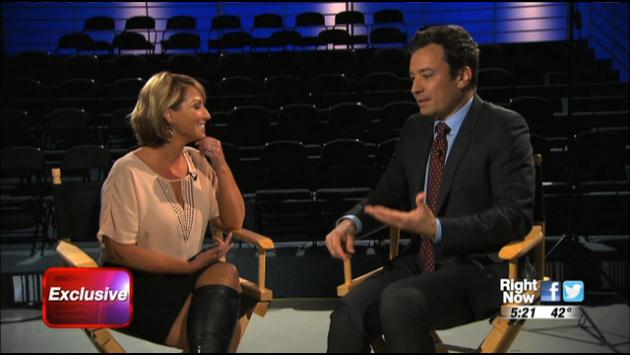 Leslie Lowe Sits Down With Jimmy Fallon The New Host Of The Ton