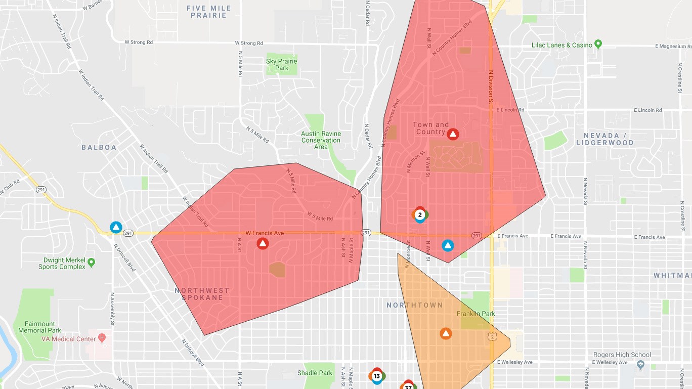Avista investigating power outage affecting thousands in north S Spokane, North Idaho News