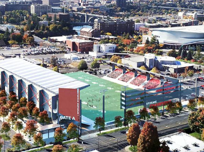The proposed downtown stadium The proposed downtown stadium