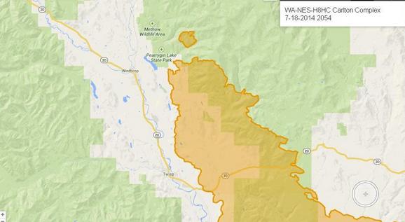 Evacuations and closures caused by Carlton Complex fire - Spokane ...